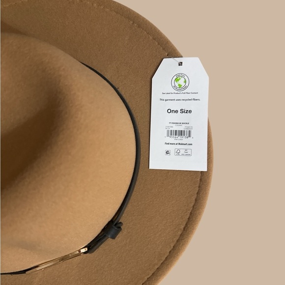 NWT Women’s Time and Tru Camel and Brown Fedora Hat OneSize - Picture 4 of 4
